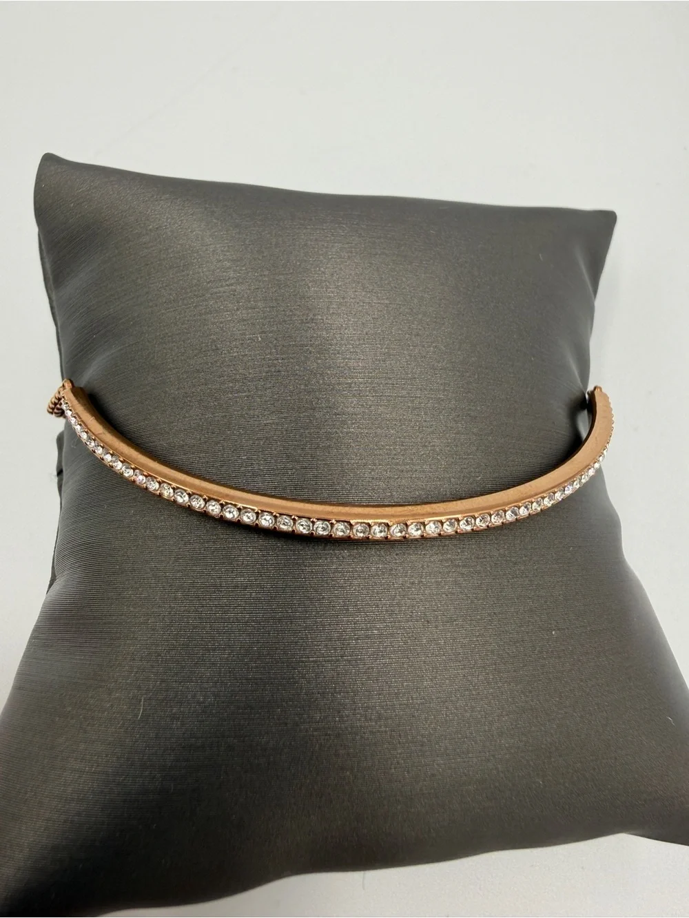 Michael Kors Rose Gold Crystal-Trimmed Bangle